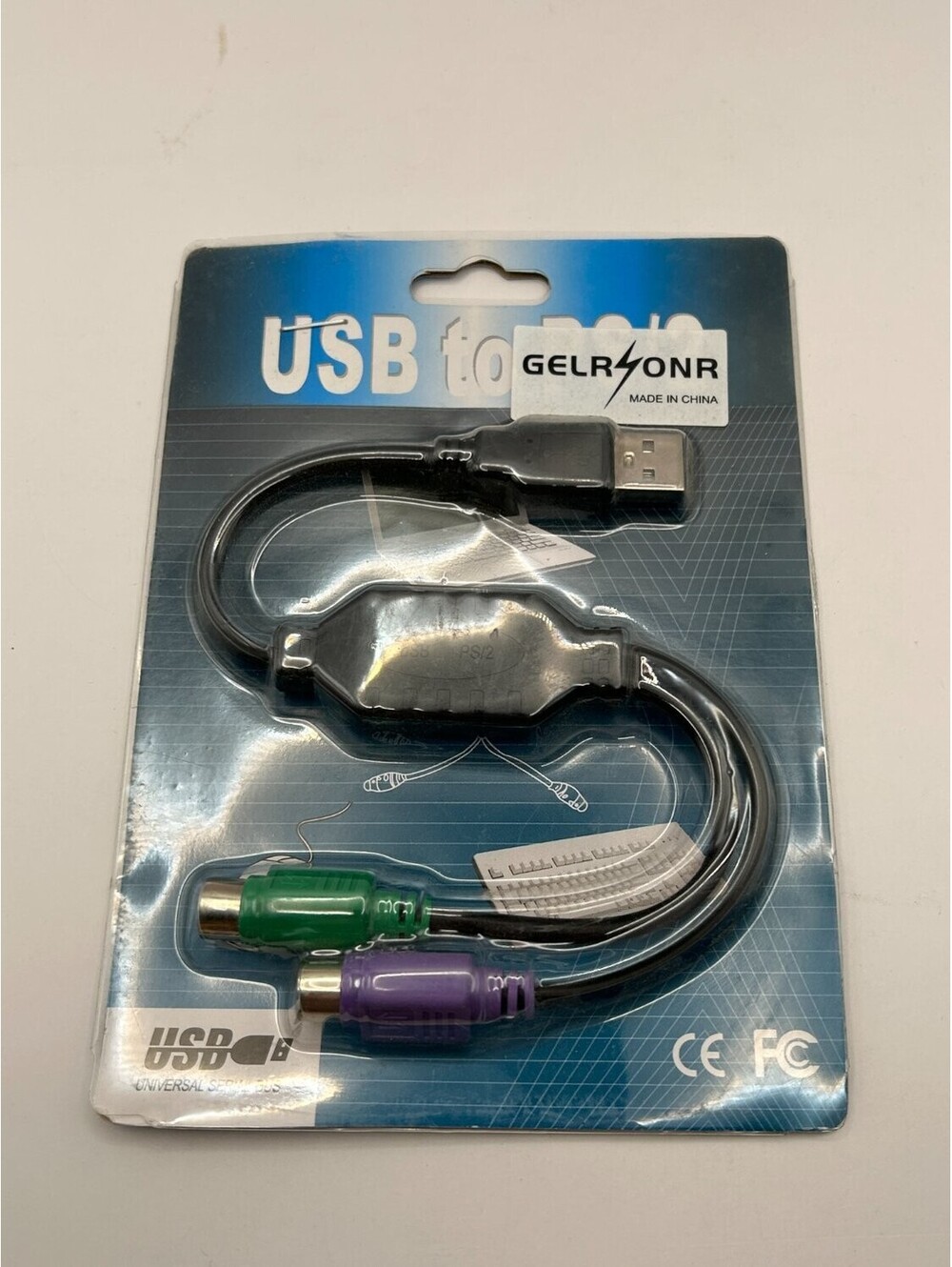 USB to Dual PS/2 Adapter Cable for Keyboard and Mouse Windows Mac Linux
